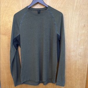 Men's Olive Green Long Sleeve Shirt